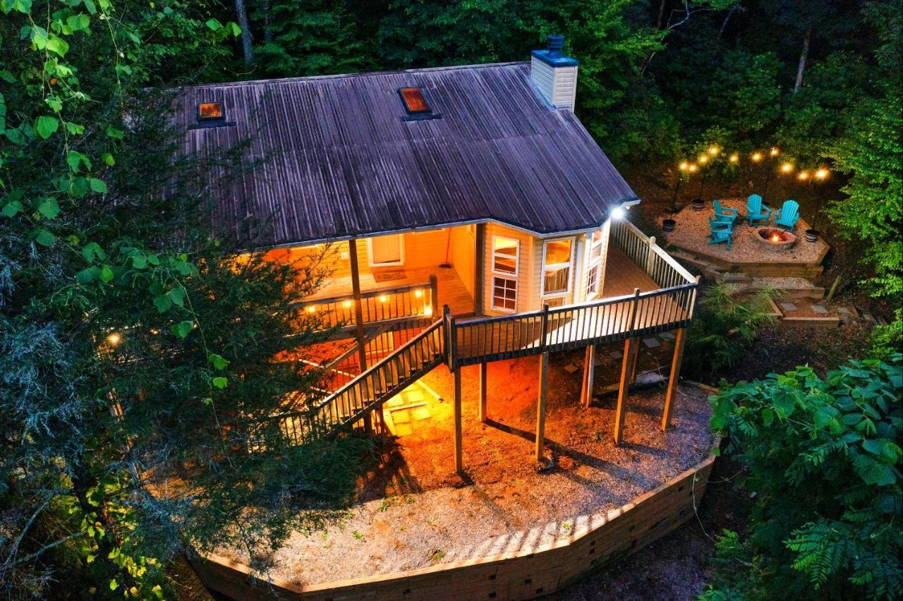 Cozy Cabin Retreat - Hot Tub, Fireplace & Fire Pit Blue Ridge Dış mekan fotoğraf